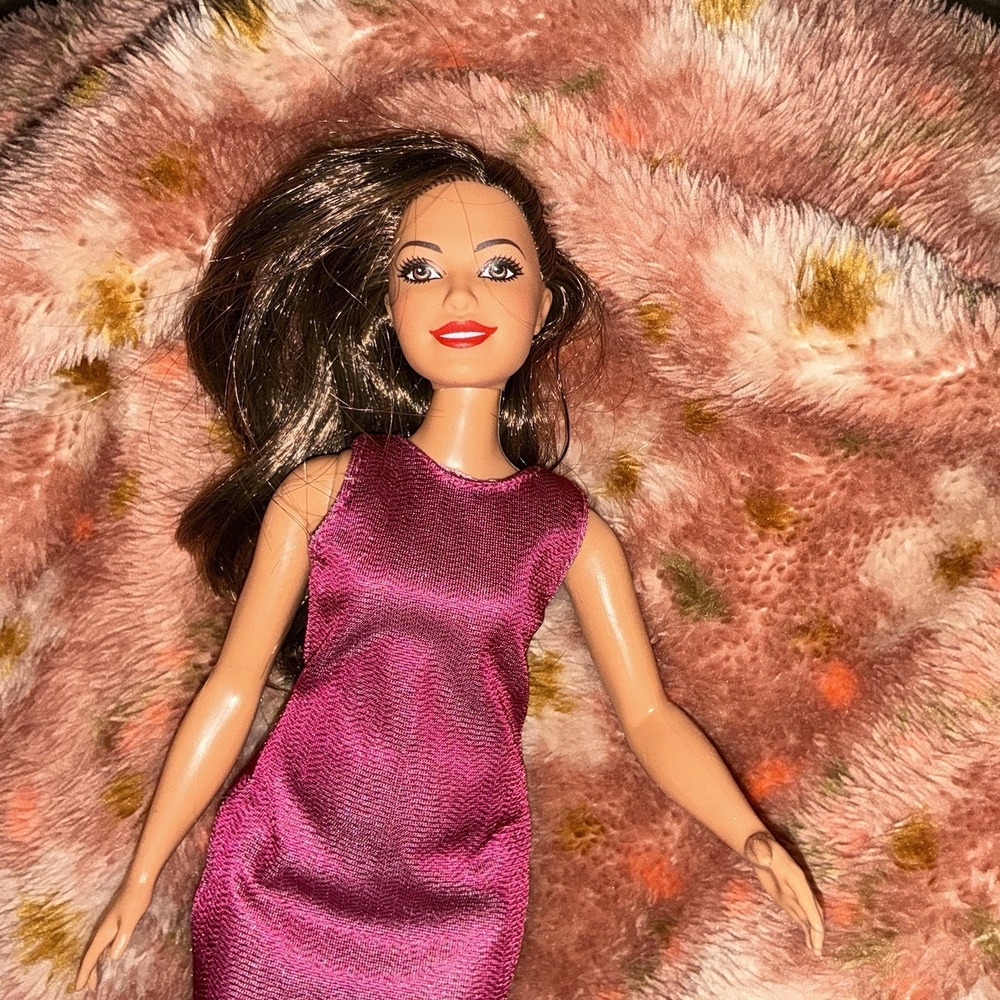 Barbie Career You Can Be News Anchor Curvy Brunette GFX27 Doll OOAK Hispanic